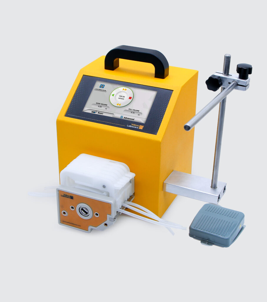 IPS-P21 Variable Speed Peristaltic Pump with touchscreen and stainless steel rollers